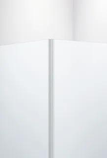 Transparent magnetlist monterad i ett hörn, med ljusa omgivande väggar.